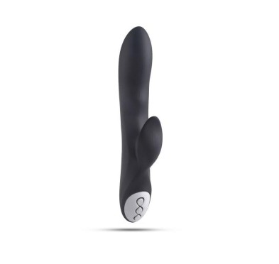 Vibratore G-spot e stimolatore clitorideo Black